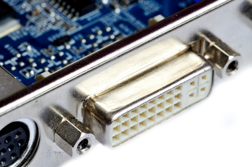 DVI connector on GPU (graphio proccesor unit)