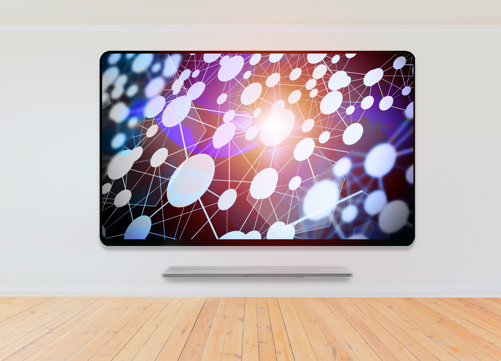 Ultra thin 3d smart tv