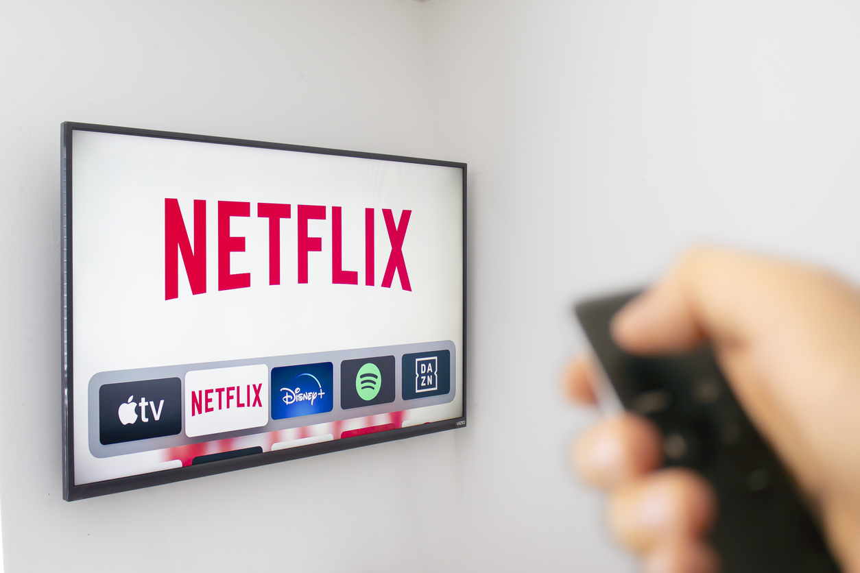 Streaming services on a Smart TV