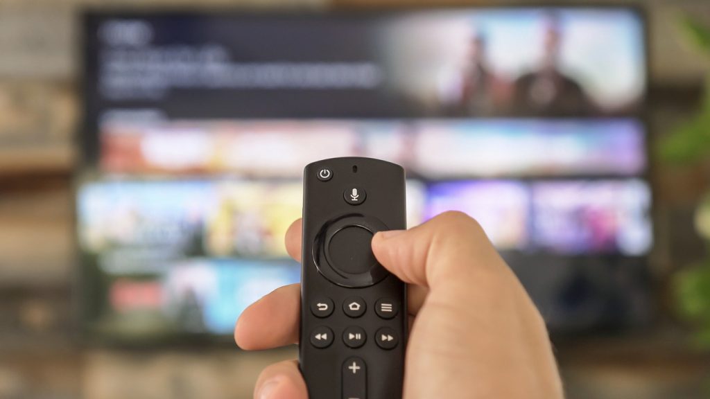 Microphone symbol on smart tv remote control