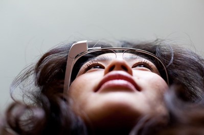 Women wearing Google Glass